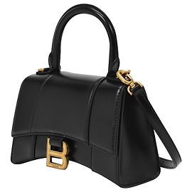 Borsa Hourglass Xs - Balenciaga - Nera - Pelle Nero