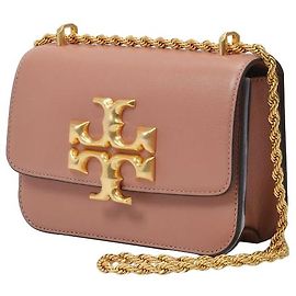 Tory Burch Borsa Eleanor Piccola Convertibile in Pelle Rosa Rosa