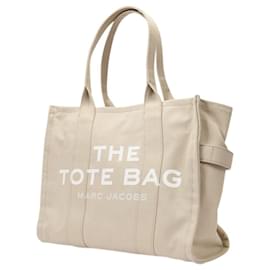 Marc Jacobs-The Large Tote Bag - Marc Jacobs -  Beige - Cotton-Beige