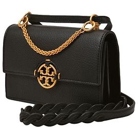 Tory Burch Miller Mini Bag in Black Leather Black