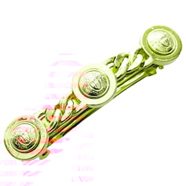 Versace-Versace Gold Medusa Barrette-Golden