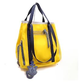 Moncler-[Used] Moncler JWA Tote Bag Yellow Yellow Nylon Hand Shoulder Shoulder Bag Women's Men's-Yellow
