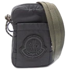 Moncler-[Used] Moncler Shoulder Bag Mens Black Black Nylon 6b70200 02SZK 999 Diagonal Phone Cas-Black