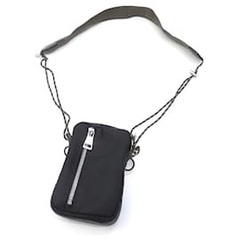 Moncler-[Used] Moncler Shoulder Bag Mens Black Black Nylon 6b70200 02SZK 999 Diagonal Phone Cas-Black