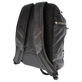 Moncler-[Used] MONCLER [Moncler] YANNICK ZAINO backpack rucksack nylon leather black black bag bag brand lightweight commuting school men's ladies unisex-Black