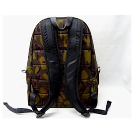 Moncler-[Used] [Unused] MONCLER Moncler ROMEO ZAINO rucksack backpack camouflage khaki nylon leather men's 2016-Khaki