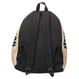 Jimmy Choo-[Used] Jimmy Choo [REED] Logo print canvas backpack-Beige