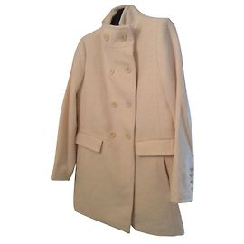 Autre Marque Casaco de lã e alpaca creme Cru
