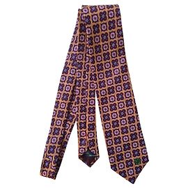 100% cravate en soie Versace Multicolore