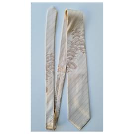 Kenzo-100% corbata de seda de Kenzo-Beige