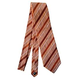 Karl Lagerfeld-100% cravatta in seta di Lagerfeld-Rosa,Bianco,Arancione