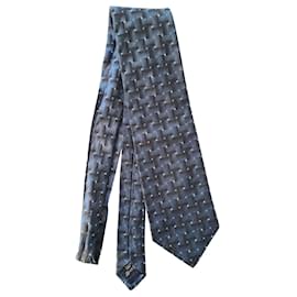 Ermenegildo Zegna-100% silk tie from Ermenegildo Zegna-Blue,Grey