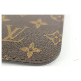 Louis Vuitton-Monogram x Fuchsia Neverfull Pochette MM or GM Wristlet Pouch-Other
