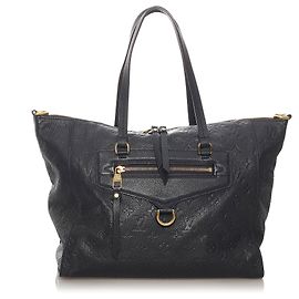 Louis Vuitton Schwarzes Monogramm Empreinte Lumineuse PM Schwarz