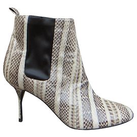 Pierre Hardy bottines Piere Hardy en serpent d'eau état neuf p 36 Gris
