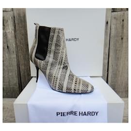 Pierre Hardy-Piere Hardy boots in water snake new condition p 36-Grey