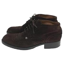 Gianni Versace-Lace ups-Brown
