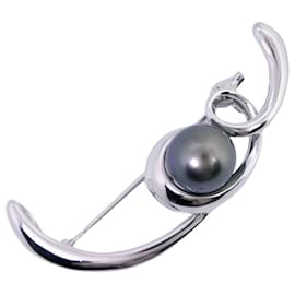 Tasaki-Tasaki Brooch-Silvery