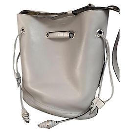 Lancel Eight Handtasche aus grauem Leder Grau