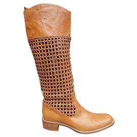 openwork boots Sartore p 38 Light brown