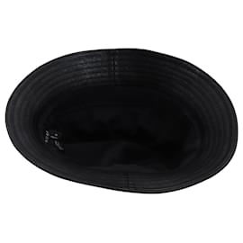 Gucci-Gucci GG Bucket Hat in Black Leather-Black