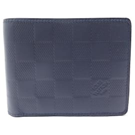 Louis Vuitton-NEW VUITTON SLENDER WALLET IN NAVY BLUE DAMIER INFINITE LEATHER WALLET-Navy blue