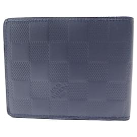 Louis Vuitton-NEW VUITTON SLENDER WALLET IN NAVY BLUE DAMIER INFINITE LEATHER WALLET-Navy blue