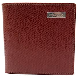 Yves Saint Laurent-NEW YVES SAINT LAURENT PORTFOLIO PHOEBUS EAST/WEST 032504 LEATHER WALLET-Brown