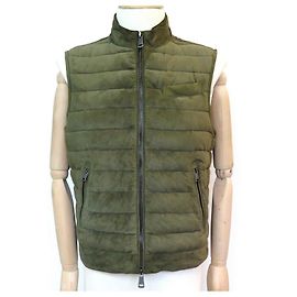 JACKE RALPH LAUREN POLO ÄRMELLOSE DAUNENJACKE 48 M POLYESTER-KHAKI-JACKE Khaki