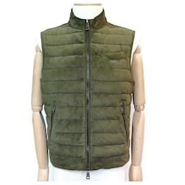 Ralph Lauren-JACKET RALPH LAUREN POLO SLEEVELESS DOWN JACKET 48 M POLYESTER KHAKI JACKET-Khaki
