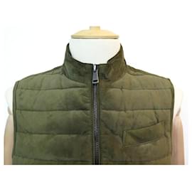 Ralph Lauren-JACKET RALPH LAUREN POLO SLEEVELESS DOWN JACKET 48 M POLYESTER KHAKI JACKET-Khaki