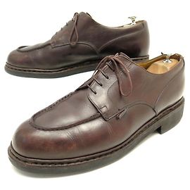 CHAMBORD-PARABOOT-SCHUHE 10 44 braune Lederschuhe Braun
