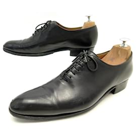 JM Weston-ZAPATOS CICLISMO JM WESTON RICHELIEU 402 flora 8.5D 42.5 Zapatos de cuero negro-Negro