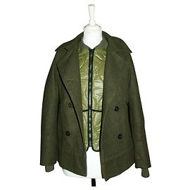 Golden Goose Deluxe Brand Jacket with inner down jacket by Golden Goose Olive green Dark green