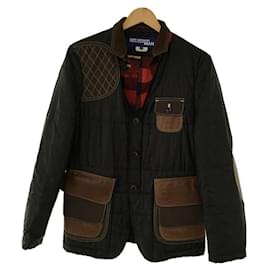 Junya Watanabe-JUNYA WATANABE COMME des GARCONS MAN WD-J005 / AD2009 / Batting / Elbow patch / Jacket / S / Nylon / Black-Black