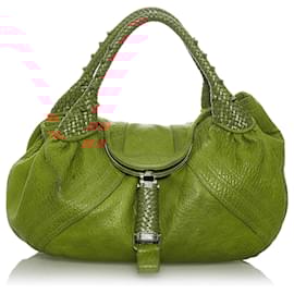Fendi-Fendi Brown Spy Leather Handbag-Brown,Light brown