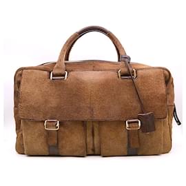 Yves Saint Laurent-[Used] YVES SAINT LAURENT rive gauche Harako Boston bag brown-Brown