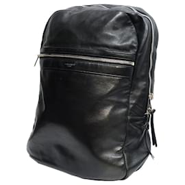 Saint Laurent-[Used] SAINT LAURENT PARIS "CITY" Leather Backpack Black Size:-Black