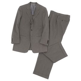 Armani COLLEZIONI suit setup tailored jacket pants men's khaki size 44R (S equivalent) Khaki