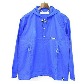 Off White [Used]  OFF-WHITE Off-White 2018AW Polyurethane Coated Anorak Jacket Blue M Men's Blue