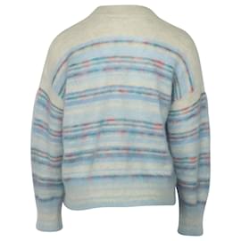 Isabel Marant Etoile-Isabel Marant Étoile Gatliny Jersey a rayas de lana azul-Azul,Azul claro