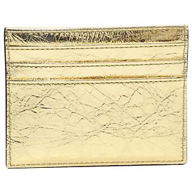 Tarjetero Mulberry en Piel Dorada Dorado