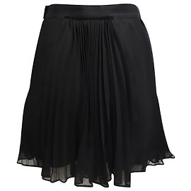 Coach Faltenrock aus schwarzem Polyester Schwarz