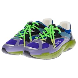 Christian Dior-New -Sneakers Christian Dior B24 Sorayama Kim Jones blue, orange and green, Taille: 42,5-Blue