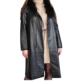 Claudie Pierlot-Claudie Pierlot leather coat-Black