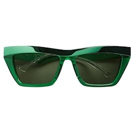 Bottega Veneta-lunettes de soleil vertes bottega veneta ridge-Vert