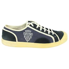 Gucci-Mens 9 US Navy Suede Crest Logo GG Sneaker-Other