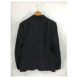 Junya Watanabe-JUNYA WATANABE COMME des GARCONS MAN Tailored jacket / XS / cotton / black / WG-J037 / work is play / back graphic-Black