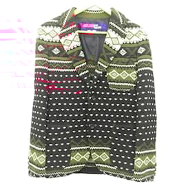 Junya Watanabe-JUNYA WATANABE COMME des GARCONS MAN Tailored jacket / S / wool / black / Nordic pattern / AD2011 / WH-J007-Black
