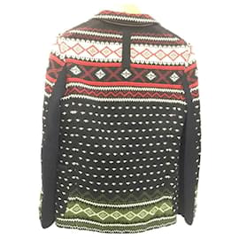 Junya Watanabe-JUNYA WATANABE COMME des GARCONS MAN Tailored jacket / S / wool / black / Nordic pattern / AD2011 / WH-J007-Black